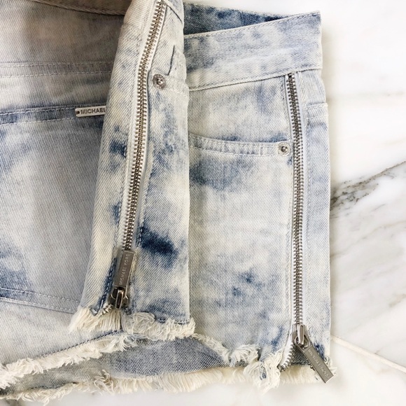 MICHAEL KORS COLLECTION Acid Wash Denim Shorts - Picture 3 of 3